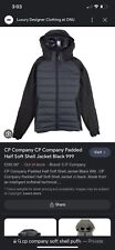CP Company Mixed Soft Shell Goggle Puffer Jacket Black Coat age 14