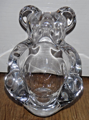 Vintage glass teddy bear - vintage, art