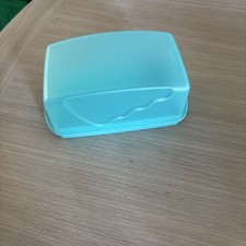 New TUPPERWARE Butter Dish/Keeper AQUA GREEN