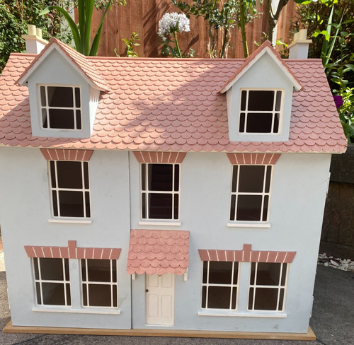 Large wooden toy dolls house - large,