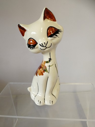 Vintage guernsey pottery cat - vintage,