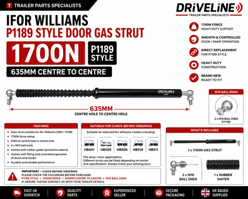 Ifor williams p1189 - p1189, gas