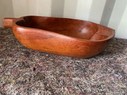 Large vintage wood pear - vintage,