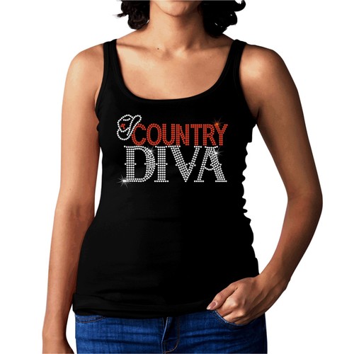 Country diva ladies rhinestone - diva,
