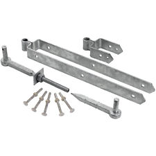 Field Gate Kit Double Strap Hinge Kit With Hook To Drive 12" 18" 24" Galvanised
