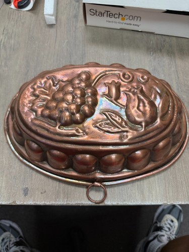 Vintage copper cake jelly - vintage,
