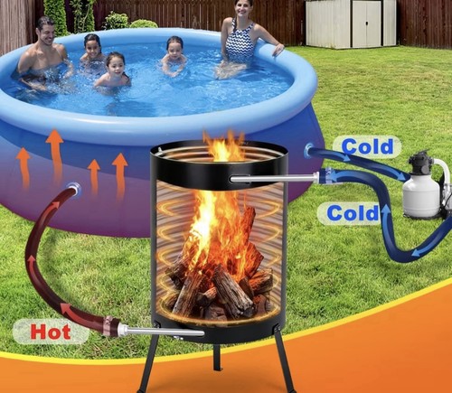 Firewood pool heater - firewood,