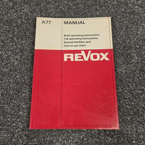 Original revox a77 - original,