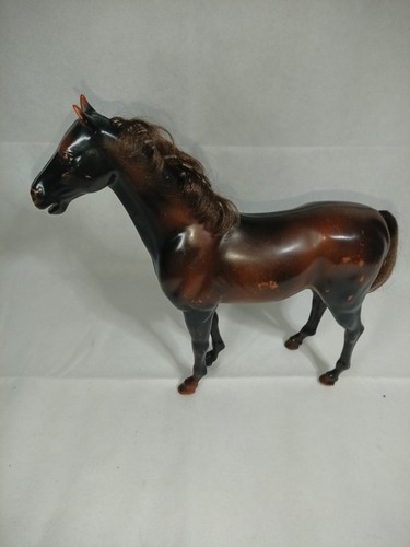 Vintage large plastic - plastic, horse