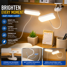 LED Clip On Desk Lamp Flexible