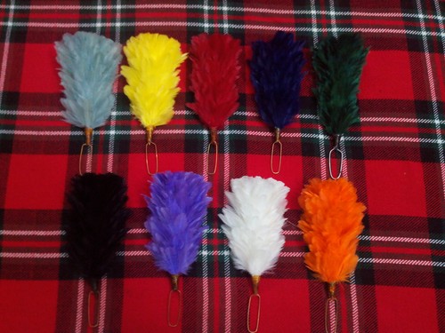 Feather hackle plume - tc,