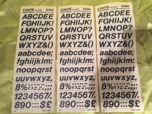 Conte instant lettering - conte,