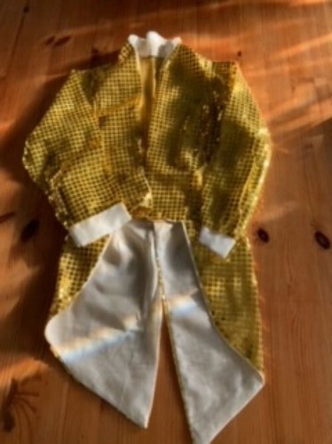 Gold sequin tailcoat - gold,
