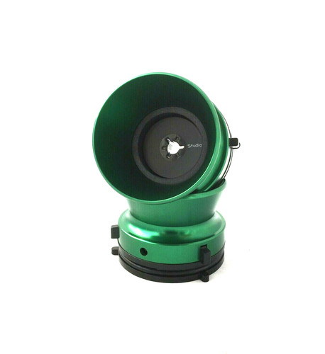 Green aluminium nab - green, hub