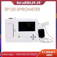 Portable Desktop Spirometer Lung Voume Pulmonary Function Tester Printer SP100