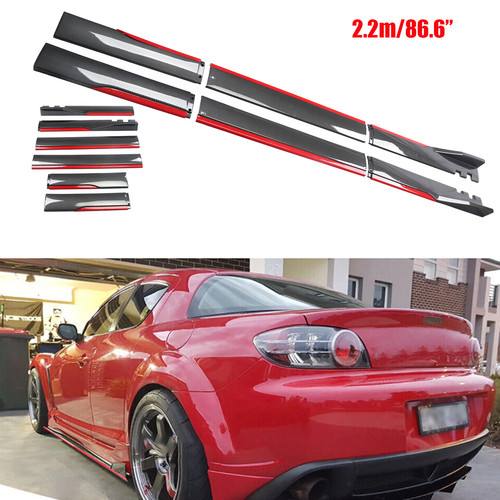Carbon fiber look side - carbon, 86.6"