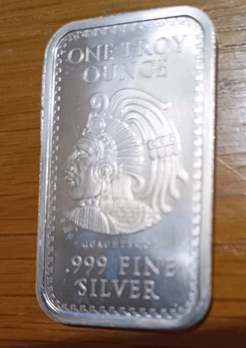Silver aztec bar 999 - aztec,