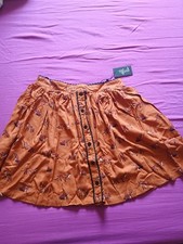 Orange Hell Bunny Skirt Size L