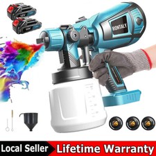 Cordless Electric Paint Spray Gun Portable Sprayer For Makita Battery 18V&1000ML