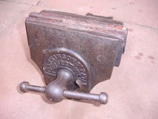 Vintage Parkinsons' Pat'd Perfect Vise - Wood Vice with 7" Jaws & Quick Release