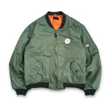 Vintage 90s Mil-Com Mod Skinhead Military Bomber Jacket Green - XL