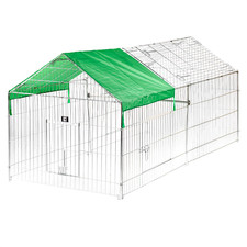 KCT EXTRA LARGE APEX ROOF PET PLAYPEN ENCLOSURE OUTDOOR METAL RUN CHICKEN FENCE