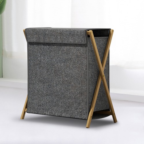 Large fabric laundry basket - fabric,