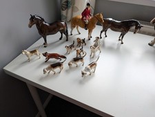 hunting scene horse rider