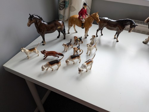 Hunting scene horse - scene,