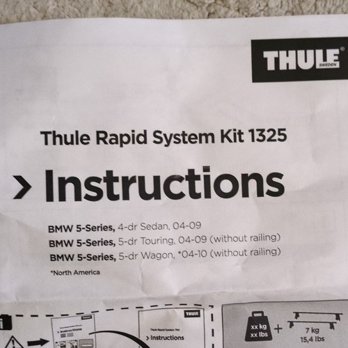 Thule fitting kit - fitting, no