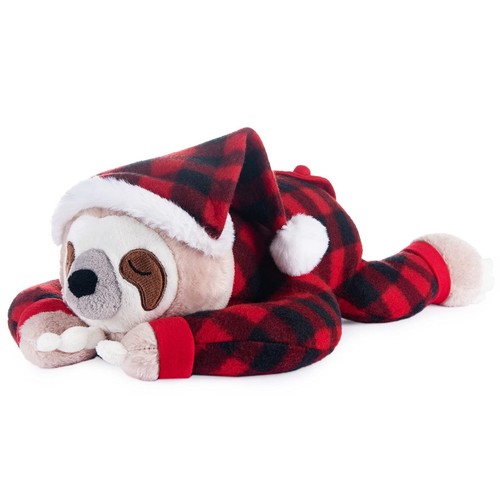 Soft plush christmas sloth - christmas,