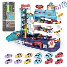 3 Level Toy Car Garage Track