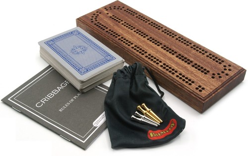 Mahogany british cribbage set - mahogany,