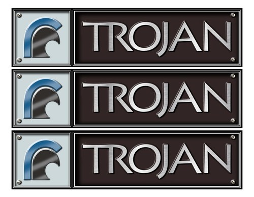 Trojan stickers boat name - trojan,