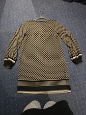 H&M Black Pattern Dress. Long