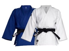 adidas Champion III IJF Approved Judo JACKET 27oz Heavyweight Gi White Blue 3