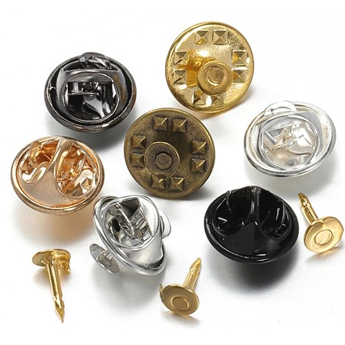 50pcs metal locking pin backs - locking,