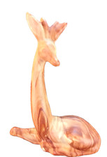 Deer Figurine Rocky Mountain Pine Pottery Animal Scented No Oder Art Rustic