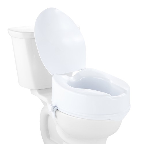 Raised toilet seat aid - raised,