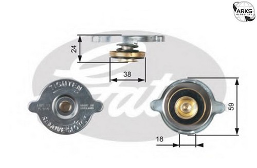 Gates radiator cap rc115 - gates,