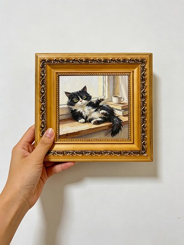 Sleepy cat books with - cat,