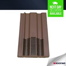 15 x 9 Profile Interlocking Roof Tile Vent Inline Range Built In Downpipe, Brown