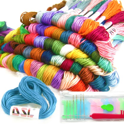 120 skeins coloured - skeins,