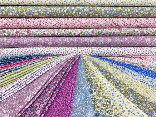 Ditsy floral cotton fabric - cotton,
