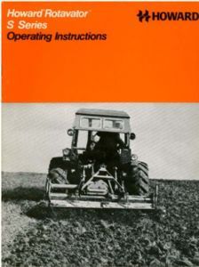 Howard rotavator s80 - howard, s100
