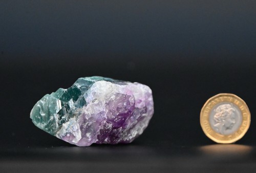 Rainbow fluorite raw crystal - fluorite,