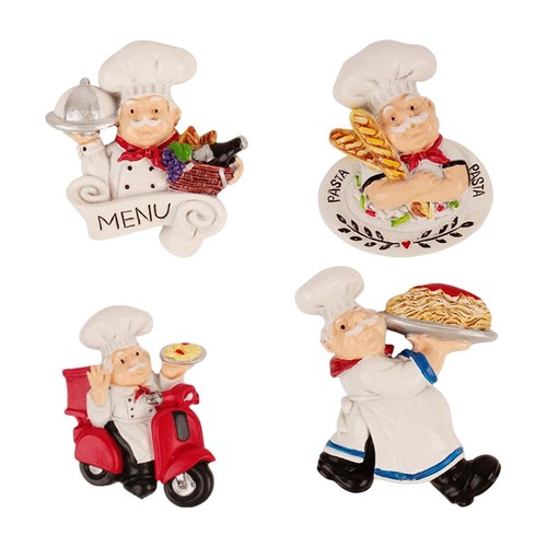 Chef figurine statue fridge - chef,
