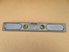 Vintage W. Marples Aluminium 9" Spirit Level Made in Sheffield Metal