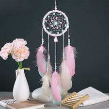 Feather Dreamcatcher Girls Dream Catcher Boho Wind Chimes Bedroom Decor 55cm