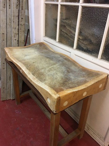 Vintage butchers block - -, 4ft